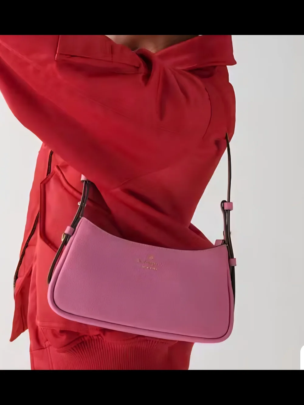 kate spade Pink Pebbled Leather Juliette Small Shoulder Bag